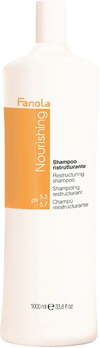 Fanola - Nourishing Restructuring Shampoo Shampoo For Dry And Brittle Hair 1000Ml - Afbeelding 2