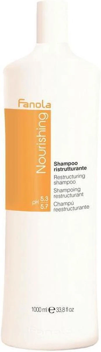 Fanola - Nourishing Restructuring Shampoo Shampoo For Dry And Brittle Hair 1000Ml - Afbeelding 3