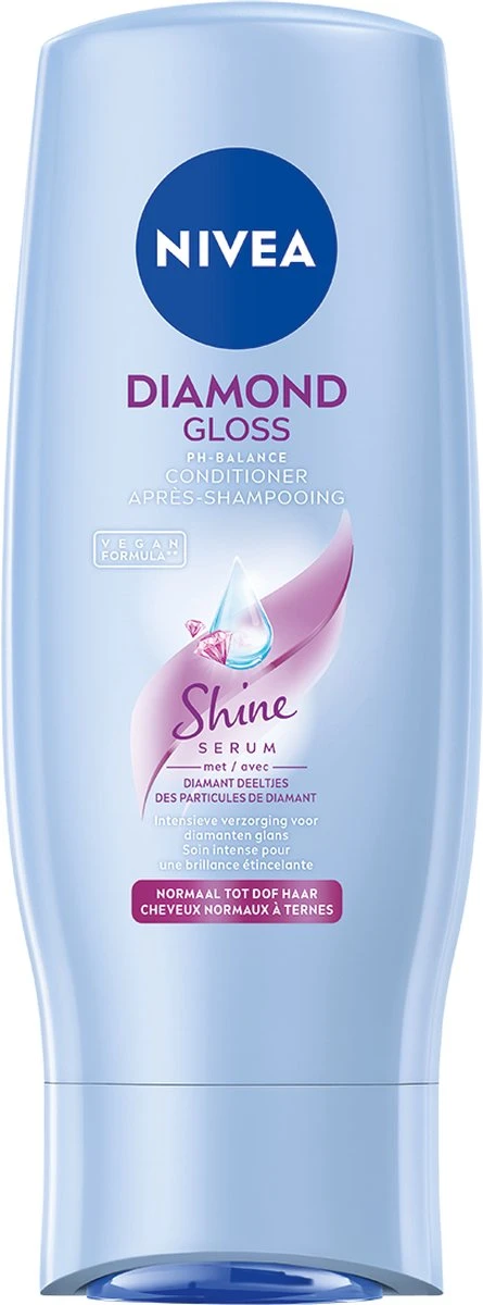 NIVEA Diamond Gloss Care Conditioner - 6 X 200 Ml - Voordeelverpakking - Afbeelding 2
