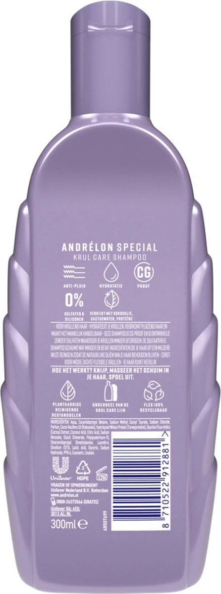 Andrélon Krul Care Shampoo - 6 X 300 Ml - Voordeelverpakking - Afbeelding 9