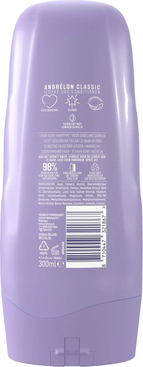 Andrélon Classic Iedere Dag Conditioner - 6 X 300 Ml - Voordeelverpakking - Afbeelding 9