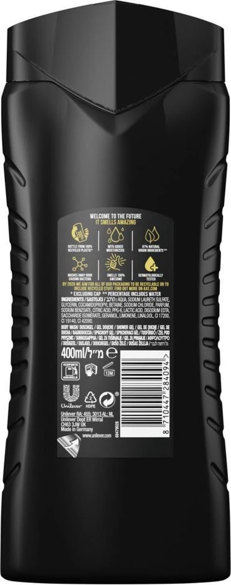 Axe Dark Temptation Douchegel - 6 X 400 Ml - Voordeelverpakking - Afbeelding 3
