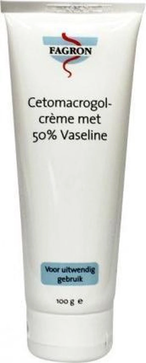 Merkloos Fagron Cetomacrogolcrème Met 50% Vaseline 100GR