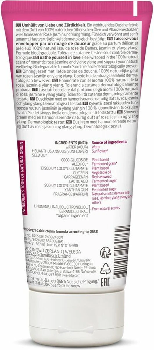 Weleda Aroma Shower Love Douchecrème - Afbeelding 5