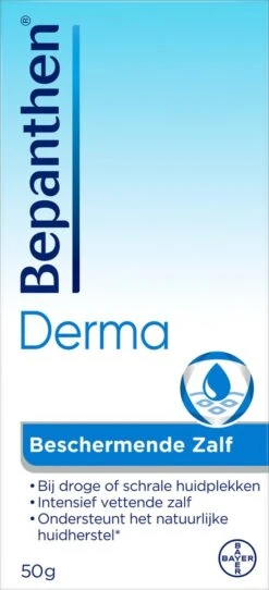 Bepanthen Beschermende Zalf - Intensief Vettende Zalf - Zonder Parfum - Droge Of Schrale Huidplekken - 50 Gram