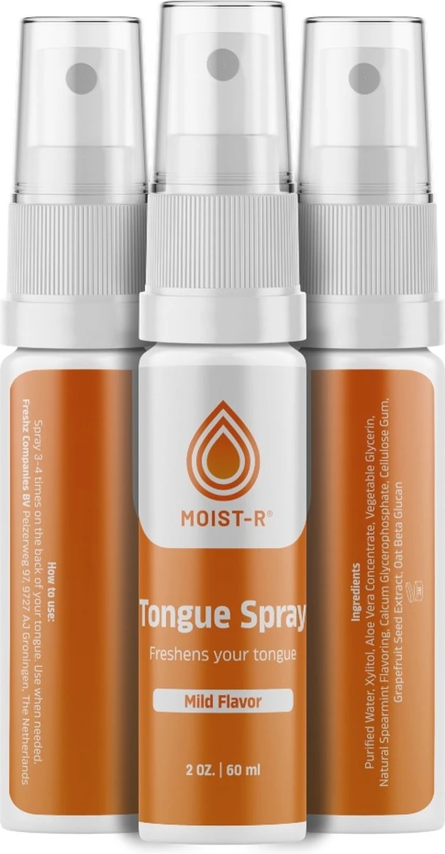 Moist-R Tong Reinigende Spray (30ML) - Verfrist De Adem - Helpt Bij Witte Tong Aanslag - Afbeelding 3