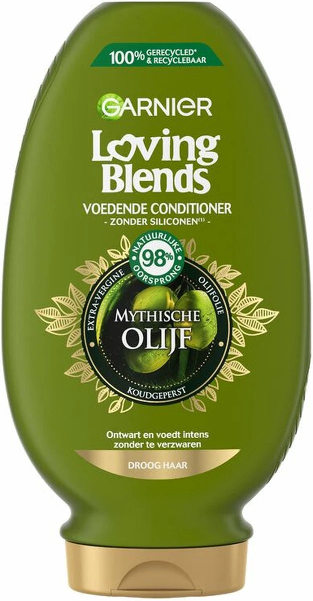 Garnier Loving Blends Conditioner - Mytische Olijf - Gevoelig Tot Zeer Droog Haar - 6 X 250 Ml - Voordeelverpakking - Afbeelding 2