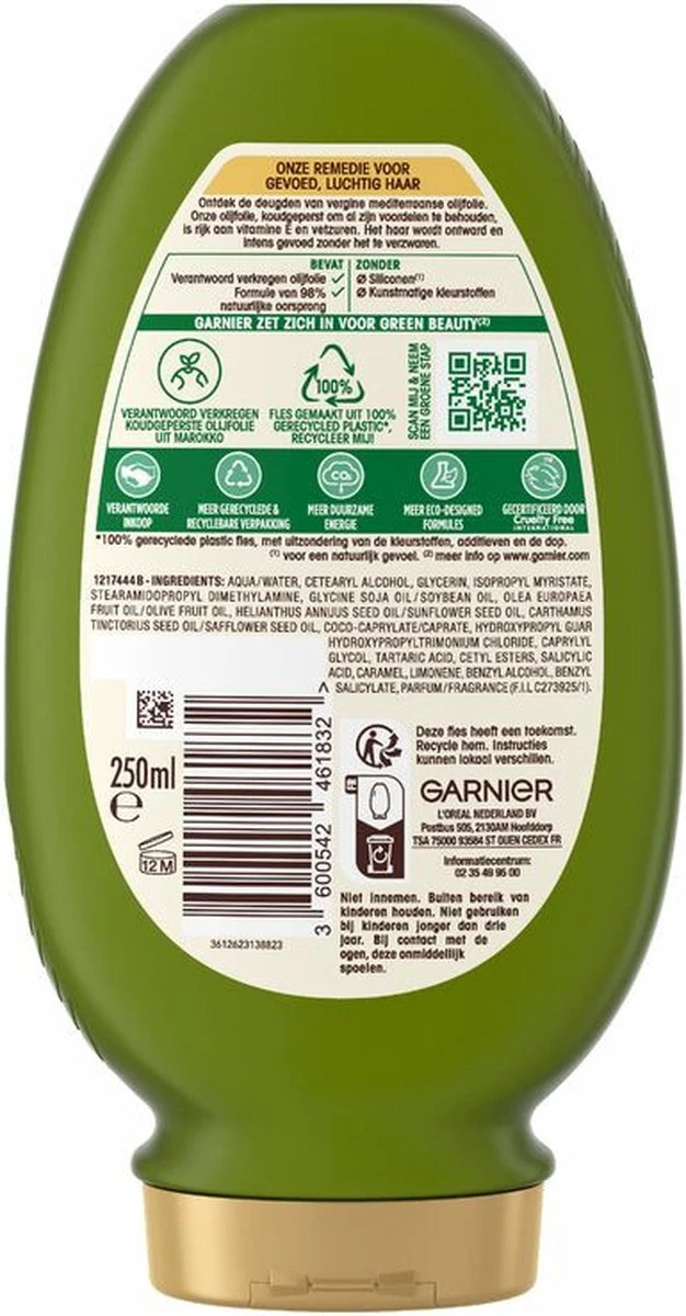 Garnier Loving Blends Conditioner - Mytische Olijf - Gevoelig Tot Zeer Droog Haar - 6 X 250 Ml - Voordeelverpakking - Afbeelding 5