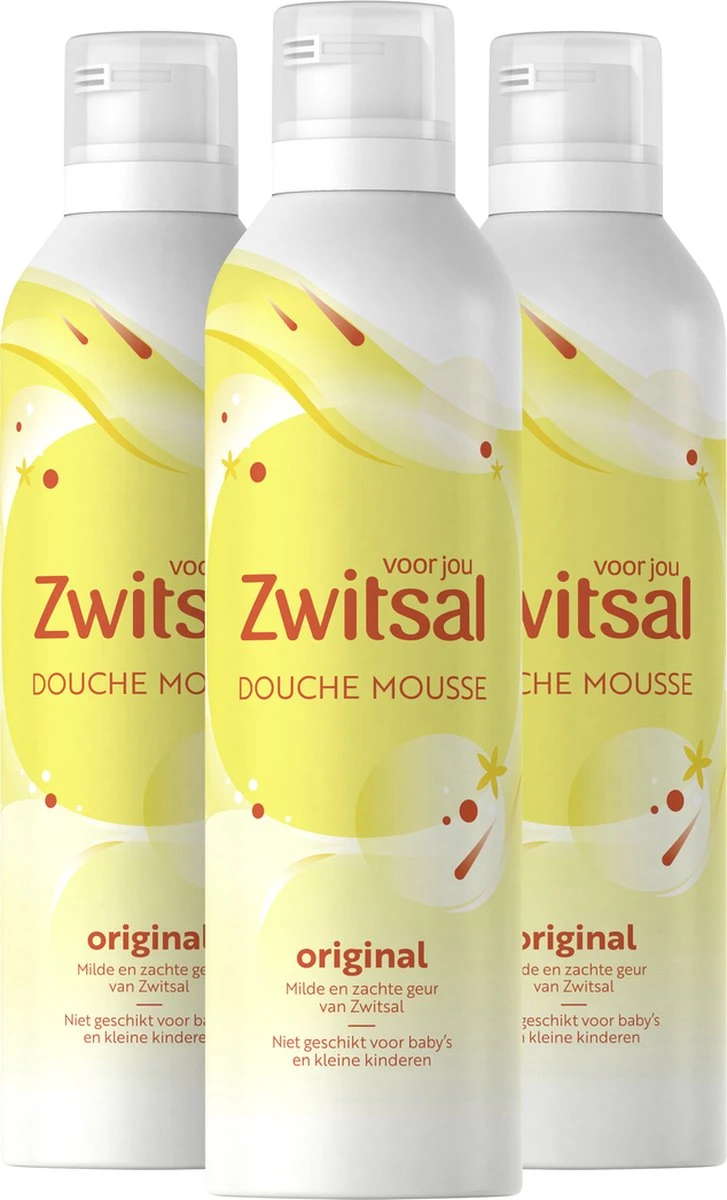 Zwitsal Voor Jou Douche Mousse Met De Milde En Zachte Geur Van Zwitsal Original Milde Reiniging Voor Een Zachte Huid 3 X 200 Ml