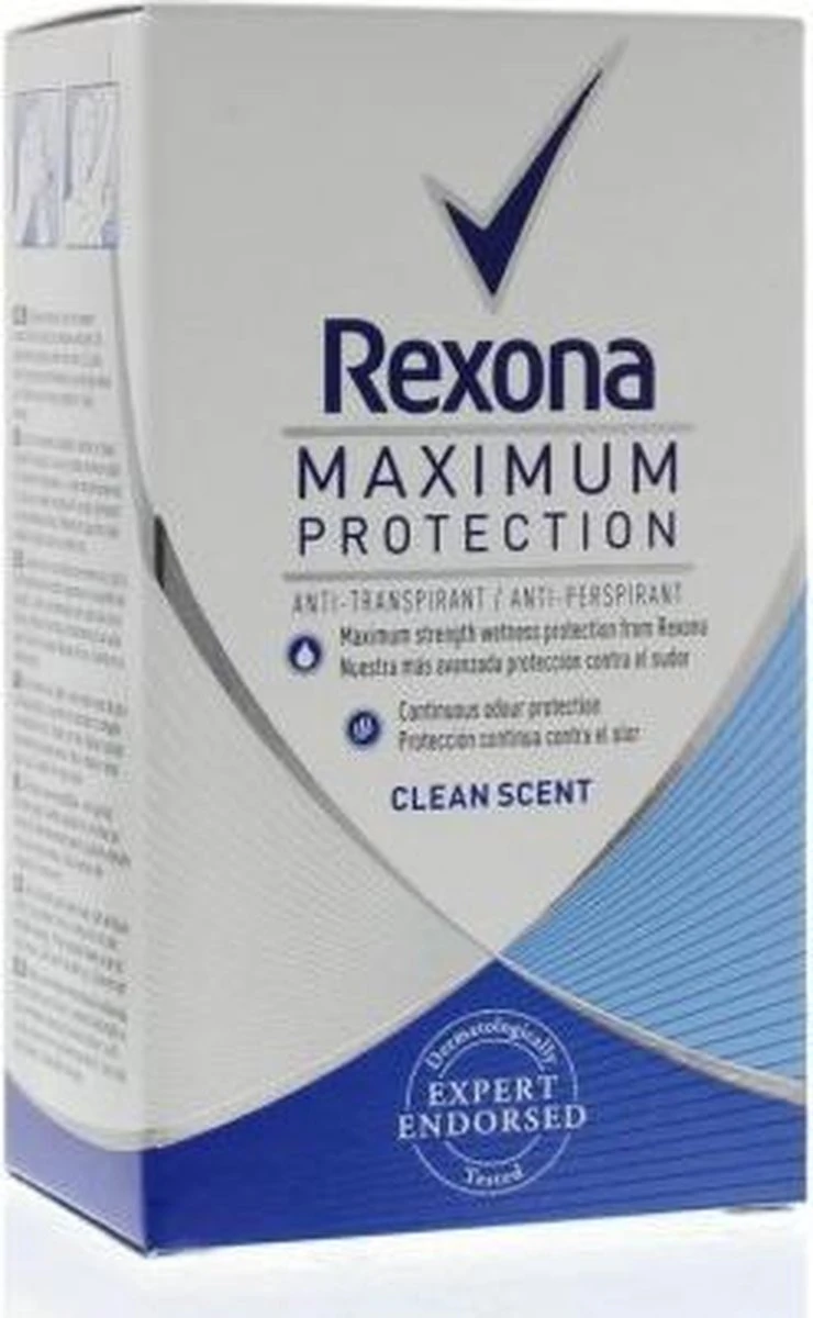 Rexona Women Maximum Protection Clean Scent Anti-transpirant Stick - 45 Ml - Afbeelding 16
