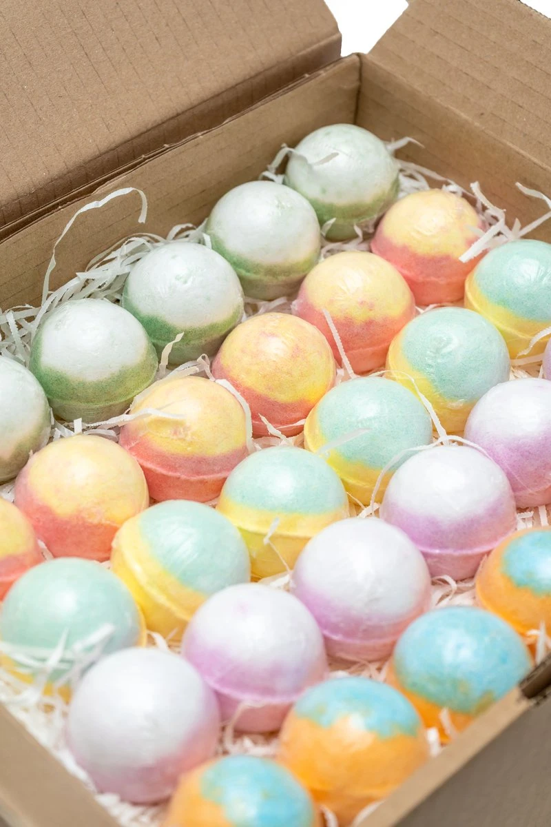 Bruisballen - 30 Stuks - 5 Verschillende Geuren - Voor In Bad - Etherische Oliën - Aromatherapie - Badballen - Badparels - Afbeelding 2