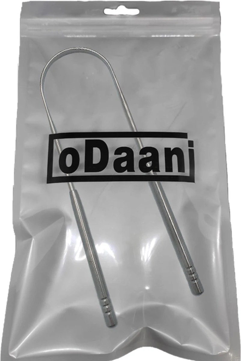 ODaani Tongschraper Met Luxe Opbergcase - Mondverzorging – Tongreiniger – Zilverkleurig - Afbeelding 5