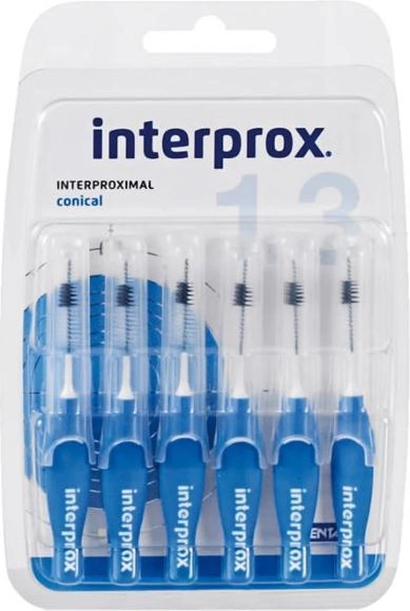 Interprox Premium Conical - 3.5Mm-6,0Mm - Blauw - Ragers - 3 X 6 Stuks - Voordeelverpakking - Afbeelding 2