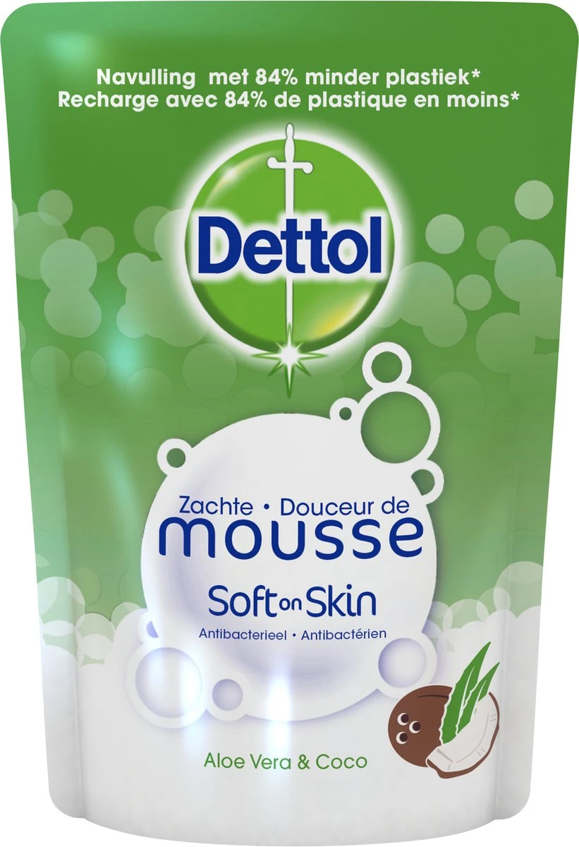 Dettol - Magic Foam - Navulling Aloë Vera - 12 X 200 Ml - Afbeelding 2