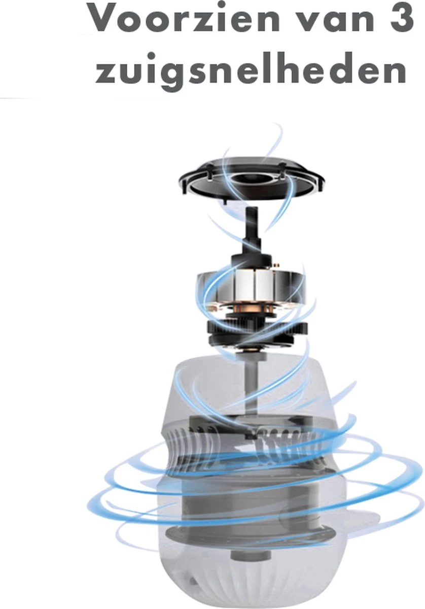 TTC - Elektrische Eeltverwijderaar - Stofzuigfunctie - 3 Snelheden - Inclusief 3 Vijlschijven & Borstel USB-Oplaadbaar -- Voetverzorging - Voetvijl Elektrisch - Pedicureset Elektrisch Voeten -Moederdag - Afbeelding 2