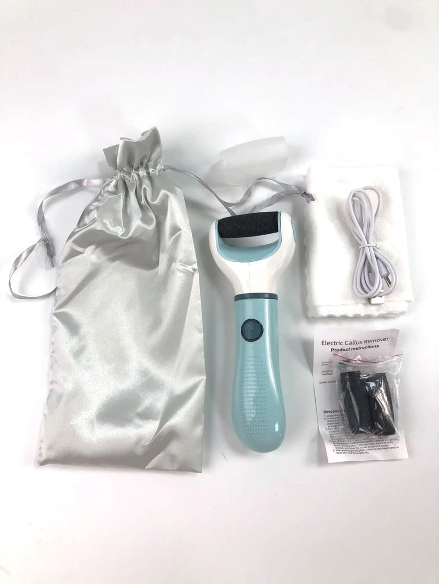 Vastu Eeltverwijderaar - Elektrische Oplaadbare Voetvijl Inclusief Opvangdoekje & Opbergzakje - Callus Remover - Inclusief Extra Opzetvijlen - Afbeelding 9