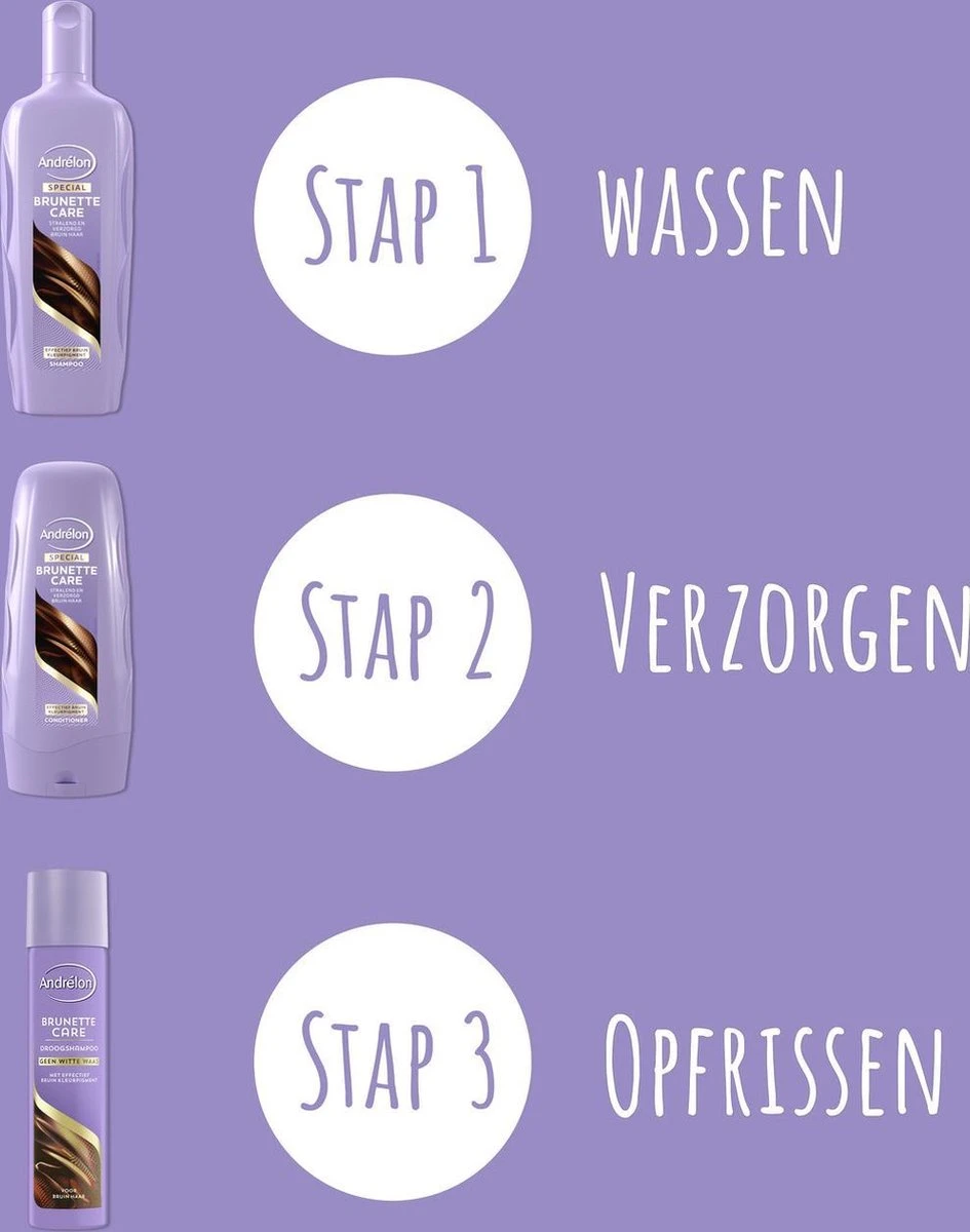 Andrélon Brunette Care Shampoo - 6 X 300 Ml - Voordeelverpakking - Afbeelding 5