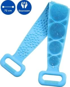 Merkloos Rug Scrubber - Doucheborstel - Lange Lichaamsborstel - Dubbelzijdig Design - 70CM - Rugborstel - Krabber - Douche - Bad - Badborstel - Rug Krabber Siliconen - Massage Borstel - Bath Towel - Back Scrubber -